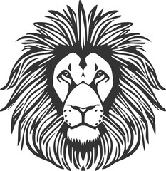 Elegant lion illustration
