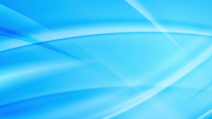 Abstract shiny light blue waves design