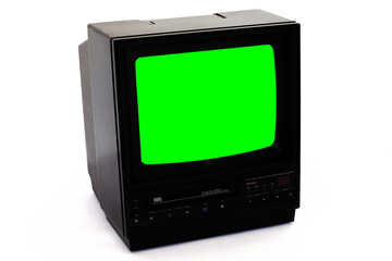 Retro Old 1985 CRT TV with VCR Combined in one unit