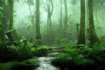 rain forest nature background
