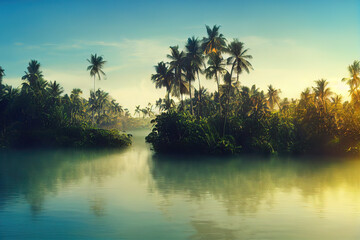 tropical island background
