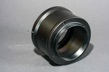 old photo camera with bellows and lens