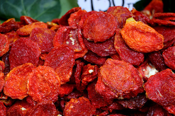 dried tomatoes used in local Turkish dishes