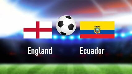 51. England Ecuador Round of 16 Match