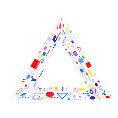 colorful triangle