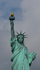 closeup of the statue of the liberty 2