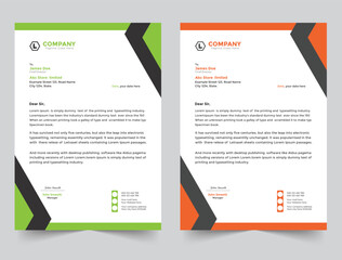 Professional business letterhead template design