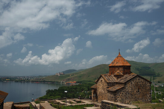 Sevanavank , a monastery on the northwestern shore of Lake Sevan, Geharkunik Province, Armenia