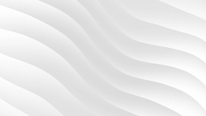 Abstract gradient white and gray waves background. Seamless looped