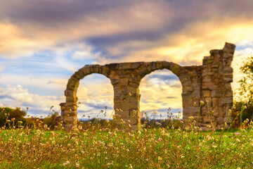 Fototapeta na wymiar The arches of the Burnum principium in Krka National park in Croatia