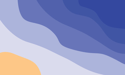 Vector illustration of abstract blue sea waves for a background