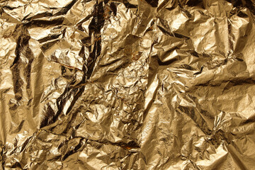 gold texture background foil crumpled golden