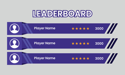 Obraz premium Popular Leaderboard Game Vector, Leaderboard Game