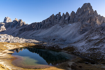 Tre Cime de Laveredo, Dolomity, Włochy, Italy, Tyrol, Alpy, góry © Daniel Folek
