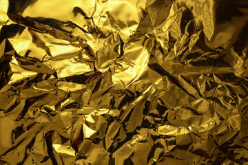 gold texture background foil crumpled golden