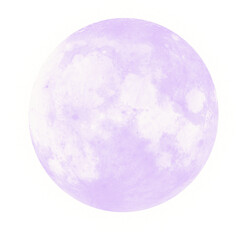 Full Moon Light Purple Lunar Night Sky Moon Sign