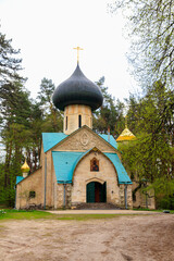 Transfiguration church (build in 1903) in Natalyevka estate complex in Kharkiv region, Ukraine