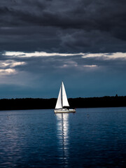 sailing on the lake
