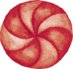 red christmas sweet isolated on white