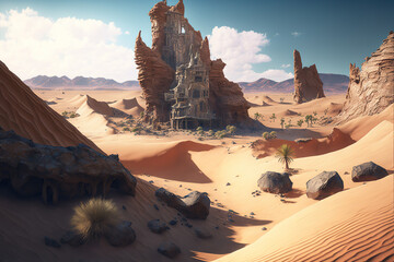 Desert Landscape generated by AI
