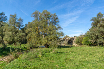 Amazing Landscape of Vit river, passing near village of Aglen, Bulgaria