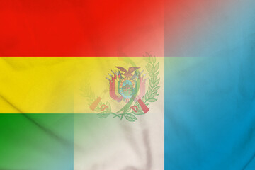 Bolivia and Guatemala political flag international negotiation GTM BOL