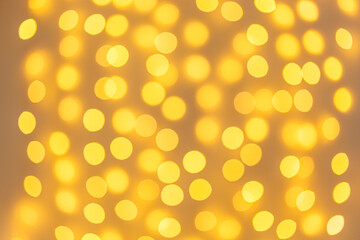 Defocused lights, blurred background, bokeh, bright circles