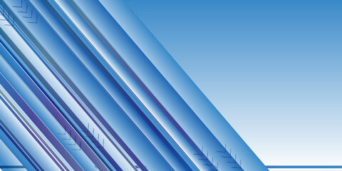 Obraz premium Abstract horizontal lines blue wave design pattern horizontal lines on white background