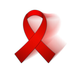 3d illustration, red bow