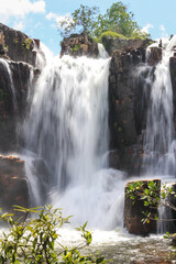 Brazilian waterfall at Chapada dos Veadeiros, Catarata dos Couros