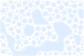 3d illustration, blue water drops transparent background
