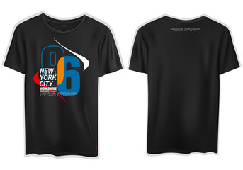vector new york city text stylish t shirt design