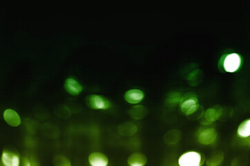 green christmas holiday lights bokeh overlay background