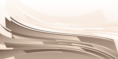 Beige, brown watercolor fluid painting vector background design abstract brown smooth lines