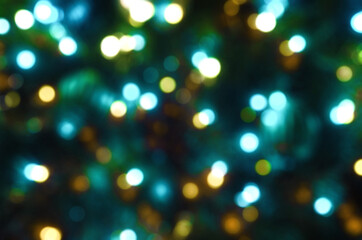 blue gold christmas holiday blurred lights bokeh overlay background