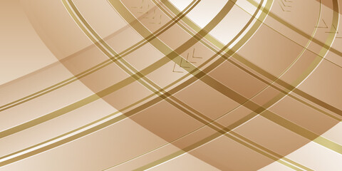 Abstract gold waves on white background. Stream wave concept Vector illustration