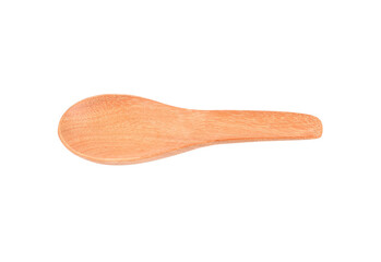 Wood or wooden spoon isolated on  transparene png