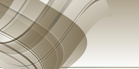 background graphic with abstract waves illustration with pastel brown