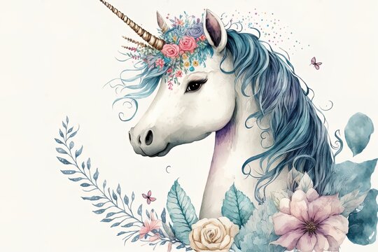 Unicorn Art White Wallpapers - Unicorn Aesthetic Wallpaper iPhone-tiepthilienket.edu.vn