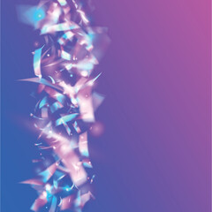 Fototapeta na wymiar Holographic Effect. Blur Festival Wallpaper. Laser Flare. Neon Glare. Iridescent Background. Bright Foil. Violet Shiny Sparkles. Glamour Art. Pink Holographic Effect