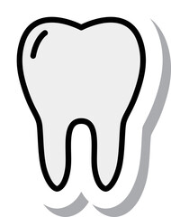 ミニステッカー医療アイコン 歯