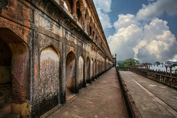 AT THE ROOFTOP OF  BARA IMAMBARA, LUCKNOW, INDIA