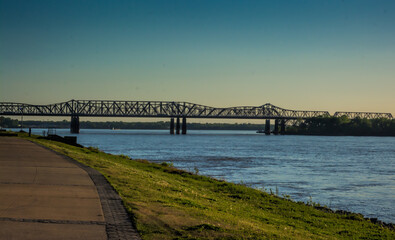 Harahan Bridge over the Mississippi River, Memphis, Tennessee 
