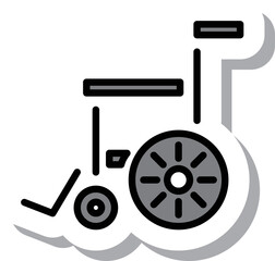 ミニステッカー医療アイコン 車椅子