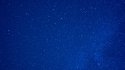 Fototapeta premium Starry sky in the mountains with the Milky Way at the end of summer