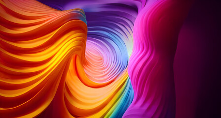 ABSTRACT COLORFUL WAVES BACKGROUND WALLPAPER