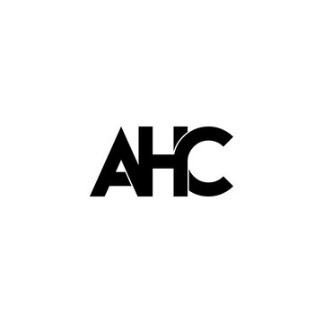 ahc letter initial monogram logo design