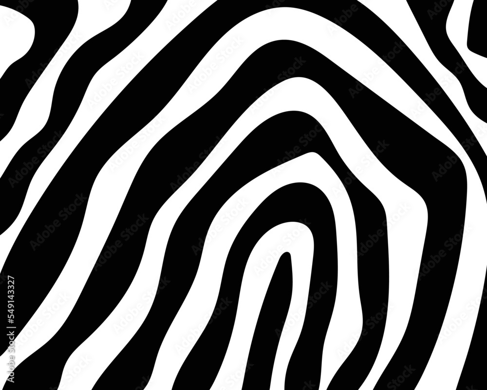 Wall mural vector zebra skin with stripes