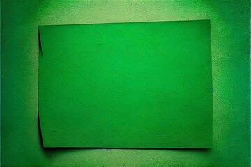 green paper textured background, a green square with a black border, illustration with rectangle material