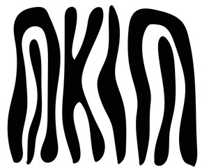 vector drawn stripes pattern. zebra skin texture